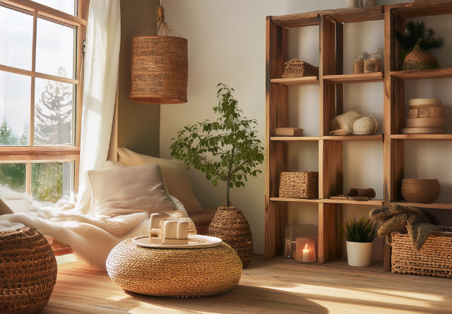 北欧ナチュラルテイストのリビング