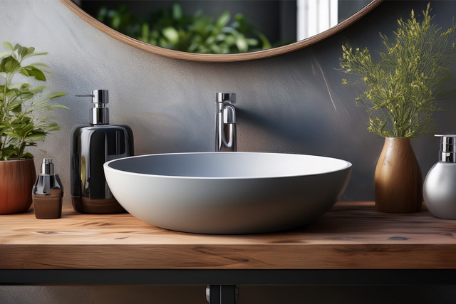 デザインの自由度が高い造作洗面台